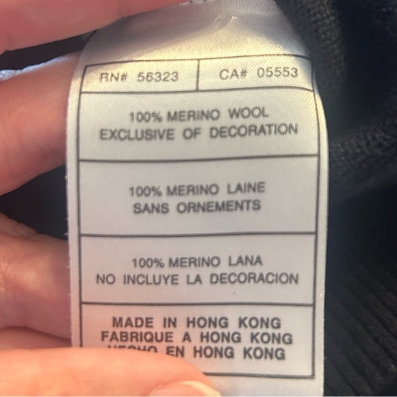 Nike Golf Sweater Men's Size XLarge Black Merino Wool Crewneck Pullover - Picture 9 of 9